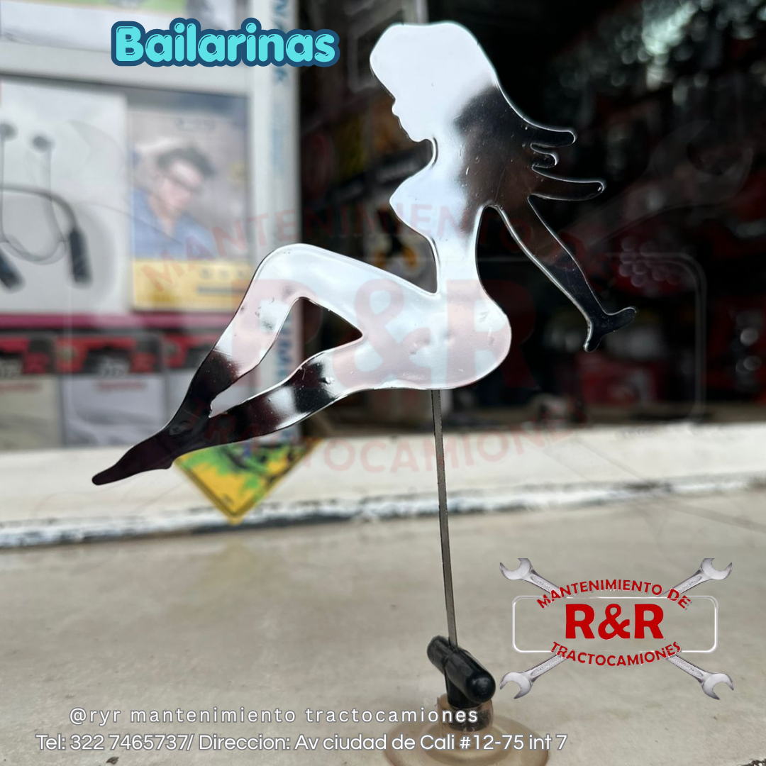 BAILARINAS CHICAS CROMADA: imagen 1